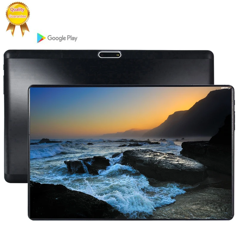 2.5D стеклянный экран 10 1 дюймов ips 3G LTE Android 9 0 планшетный ПК 8 Восьмиядерный 6 ГБ ОЗУ 64