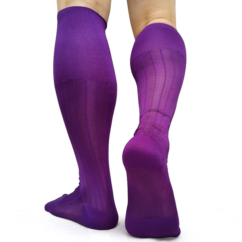 

Sheer Mens Nylon TNT Socks Formal Dress Suit Stocking For Male Knee High Quality Sexy Business Man Transparent Sock