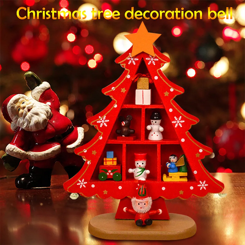 Горячая Распродажа прекрасный дом Рождественское украшение деревянная елка