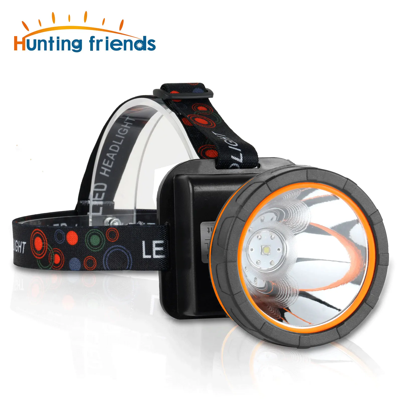 12 шт./лот супер яркий светодиодный налобный фонарь водостойкий встроенный 3x18650