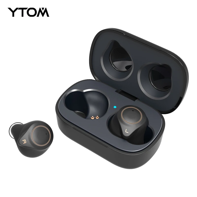 Оригинальные YTOM T1 AptX настоящие Беспроводные стерео Bluetooth 5 0 наушники CVC8 Super Bass