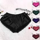 2020 размера плюс для сна, низ Для женщин в Корейском стиле атласное шелковое эластичный Высокая Талия домашний спортивный костюм короткие штаны пижамная ночная рубашка милые S-XXXL