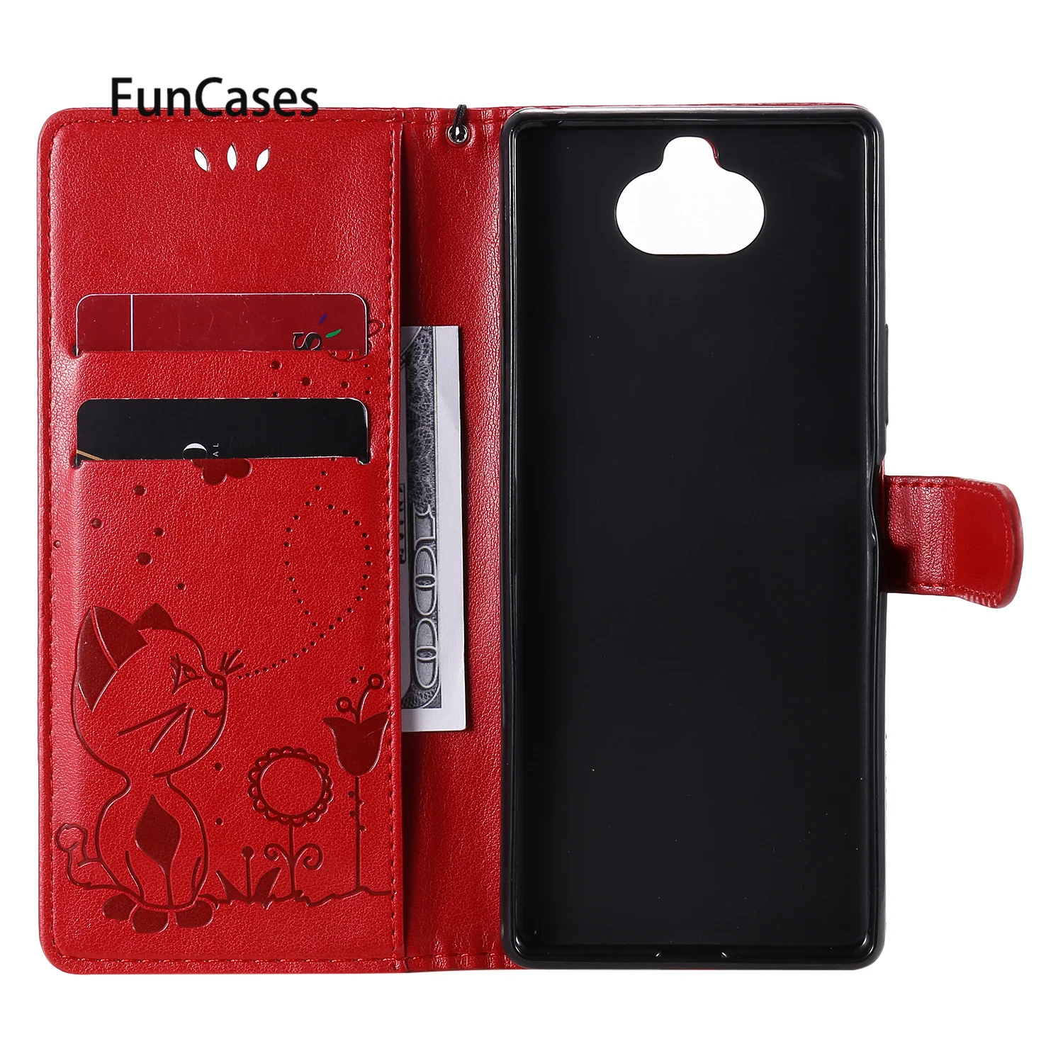 Популярные Чехлы для девочек чехол etui Sony L4 из искусственной кожи флип-кошелек