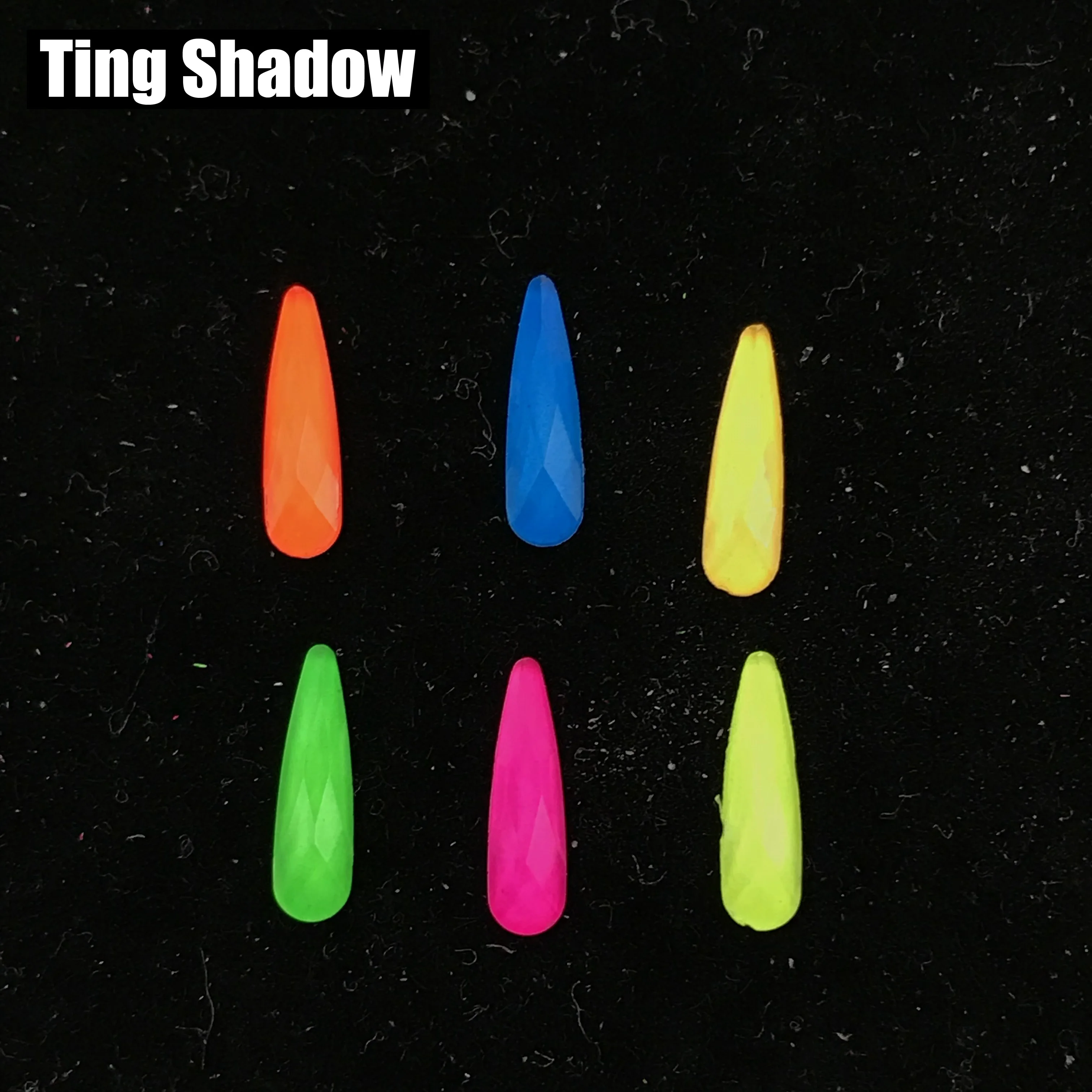 Флуоресцентная светящаяся неоновая одежда со стразами для ногтей без горячей