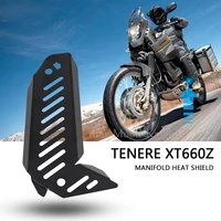 for yamaha tenere xt660z manifold heat shield protecting mask insulation board baffle exhaust pipe system guard protector cover