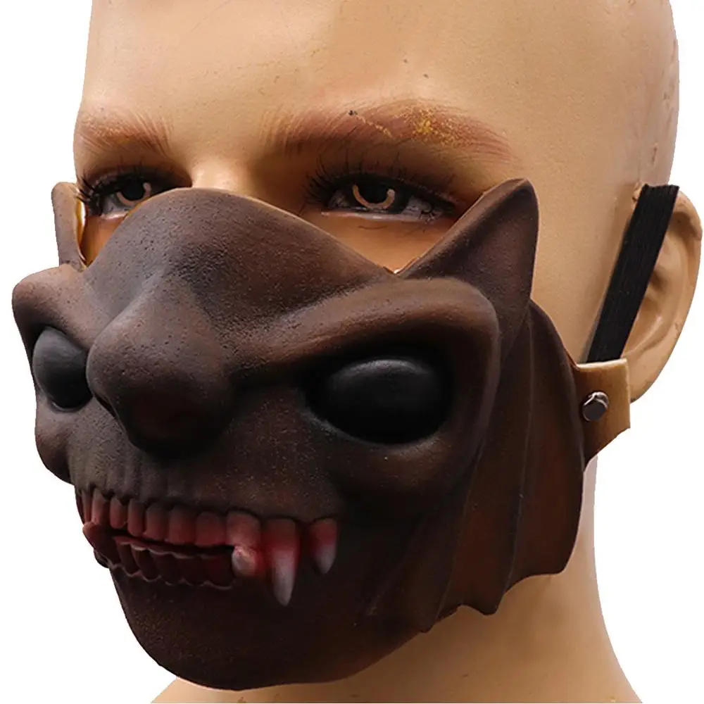 Латексная Маска дреды маскарадное платье косплей маска летучей мыши музыка