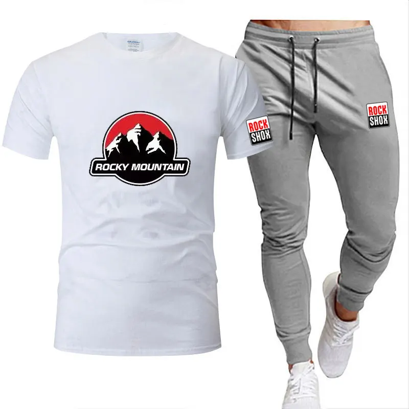 

2021Summer Tracksuit Men's set's Sportswear fashion Oversized T-shirt+trousers 2-piece set Branded men's clothing sweatshirt