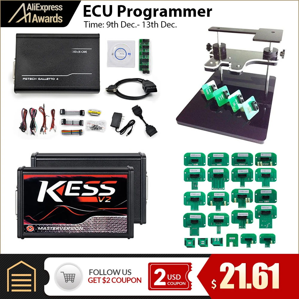 Fgtech Galletto 4 Master V54 светодиодный BDM Рамка BDM зонд адаптер KESS KTAG fg tech galletto V54 ECU чип тюнинг ecu программист