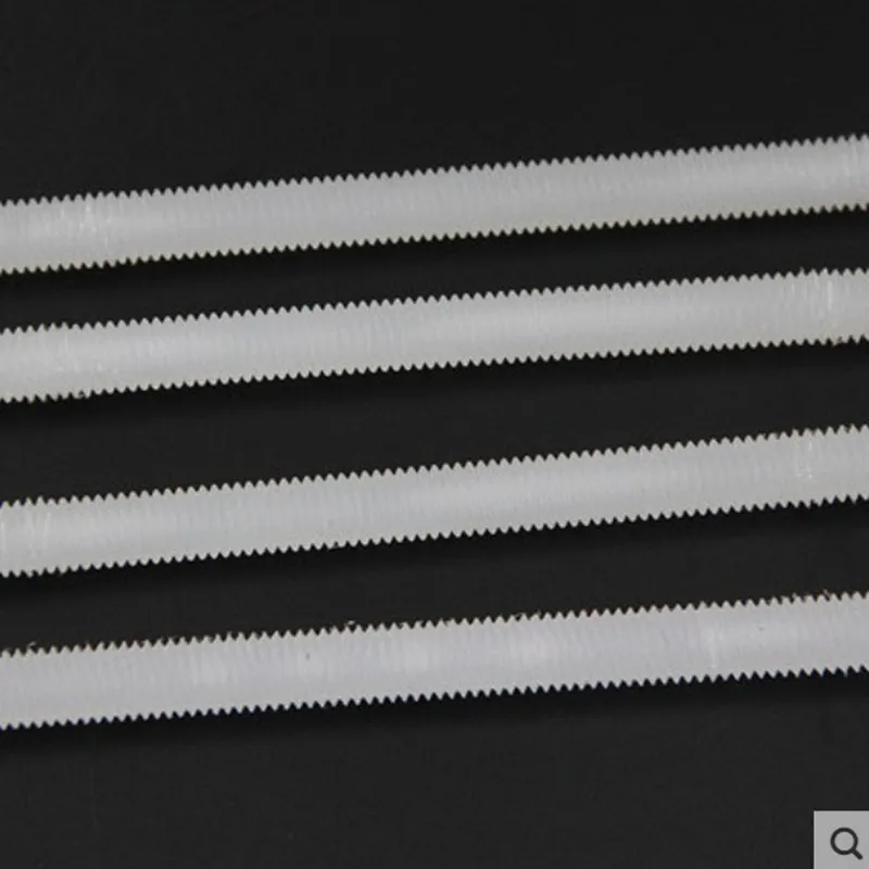 

4PCS M6/8/10/12x250mm Nylon plastic Fully threaded rod bar stud length 250mm