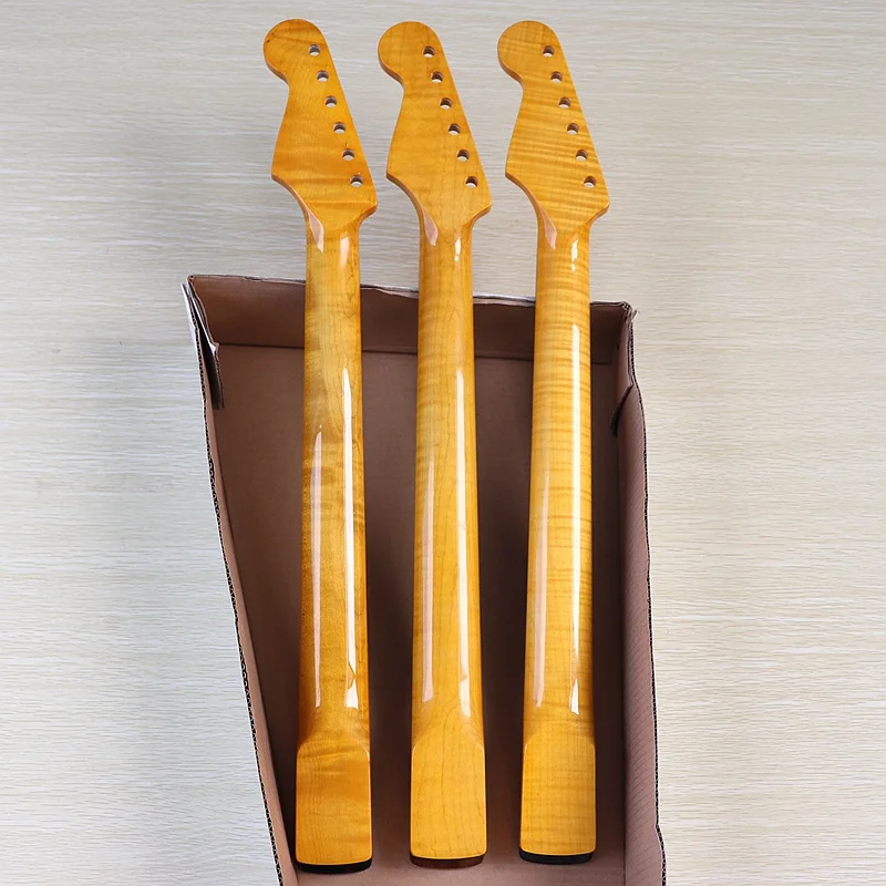Электрическая гитара Flame maple гриф ST neck Канада пламя клен ширина 5 6 см с высокой