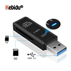 Мини-кардридер USB 3,0 SDMicro SD TF OTG Смарт-адаптер карты памяти для ноутбука USB 3,0 смарт кардридер SD кардридер