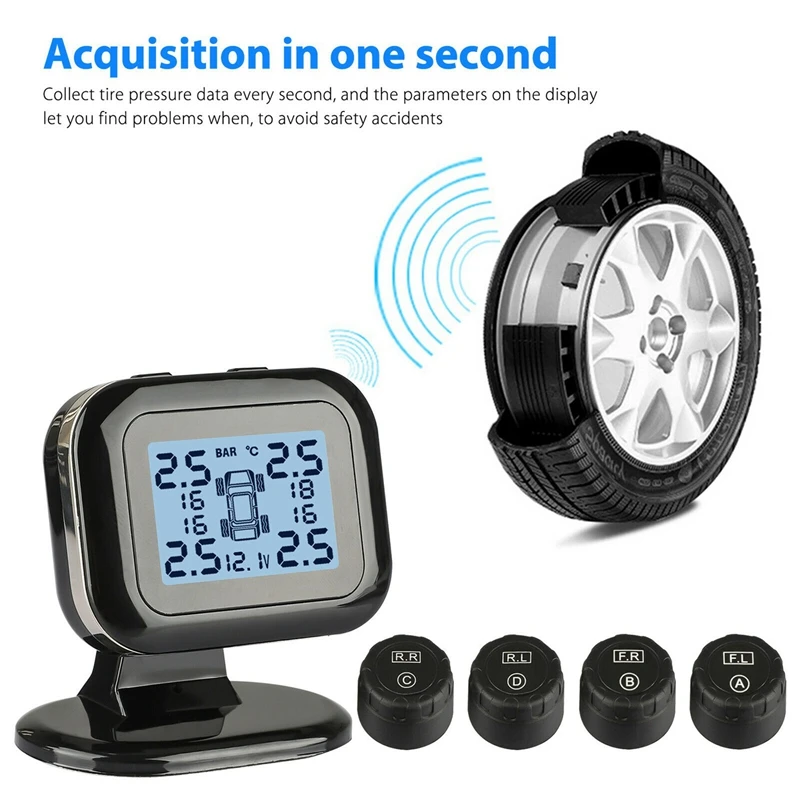 Новый Q2 Автомобильный беспроводной внешний датчик TPMS USB автоматическая система