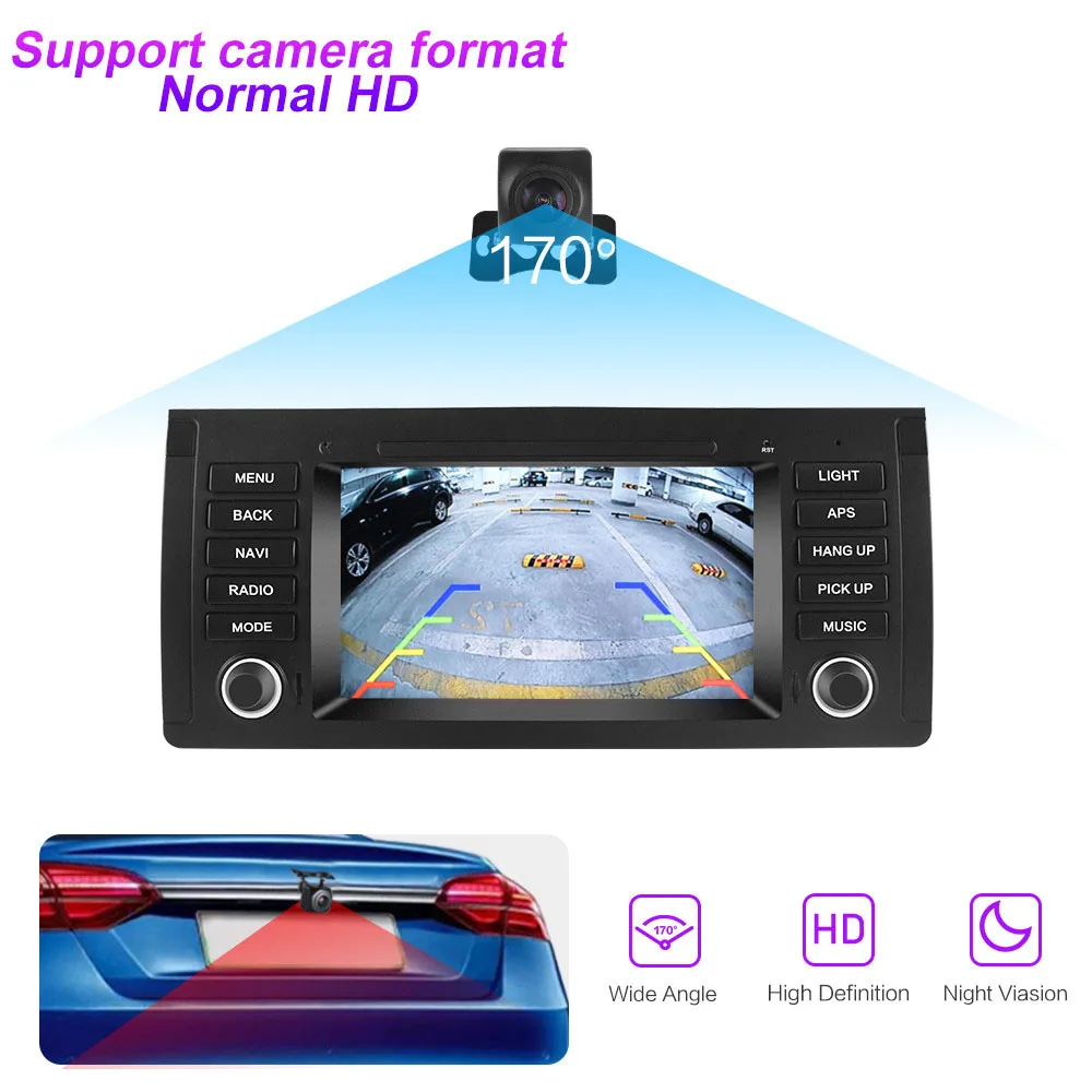 Автомагнитола для BMW E39 E53 X5 мультимедийный плеер на Android с GPS видеоплеером dvd