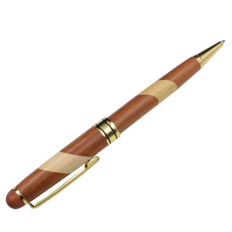 Эко ручка шить деревянные черные голубые чернила пополнения роликовые шариковые