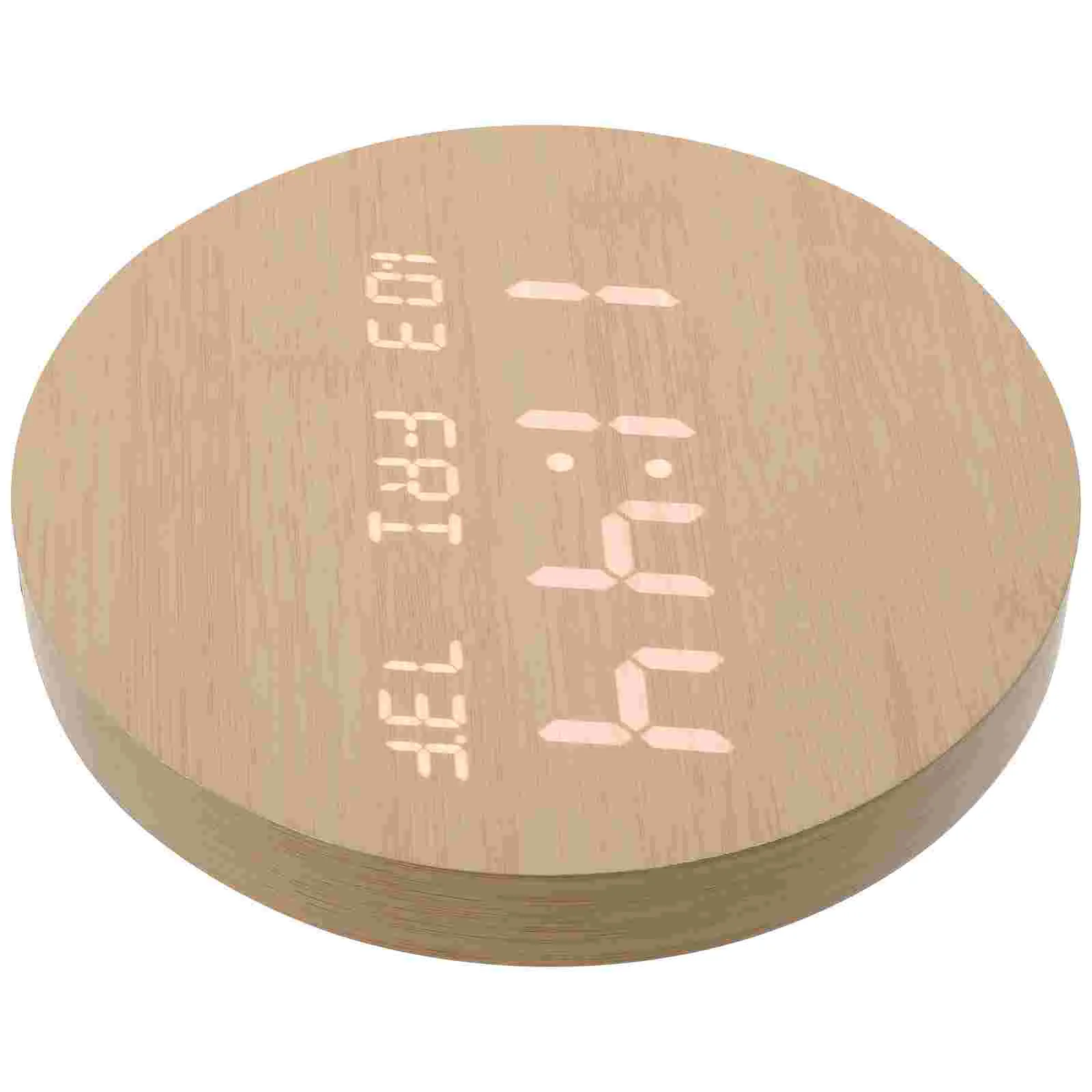 

1 шт., настольные электронные круглые часы со светодиодным дисплеем