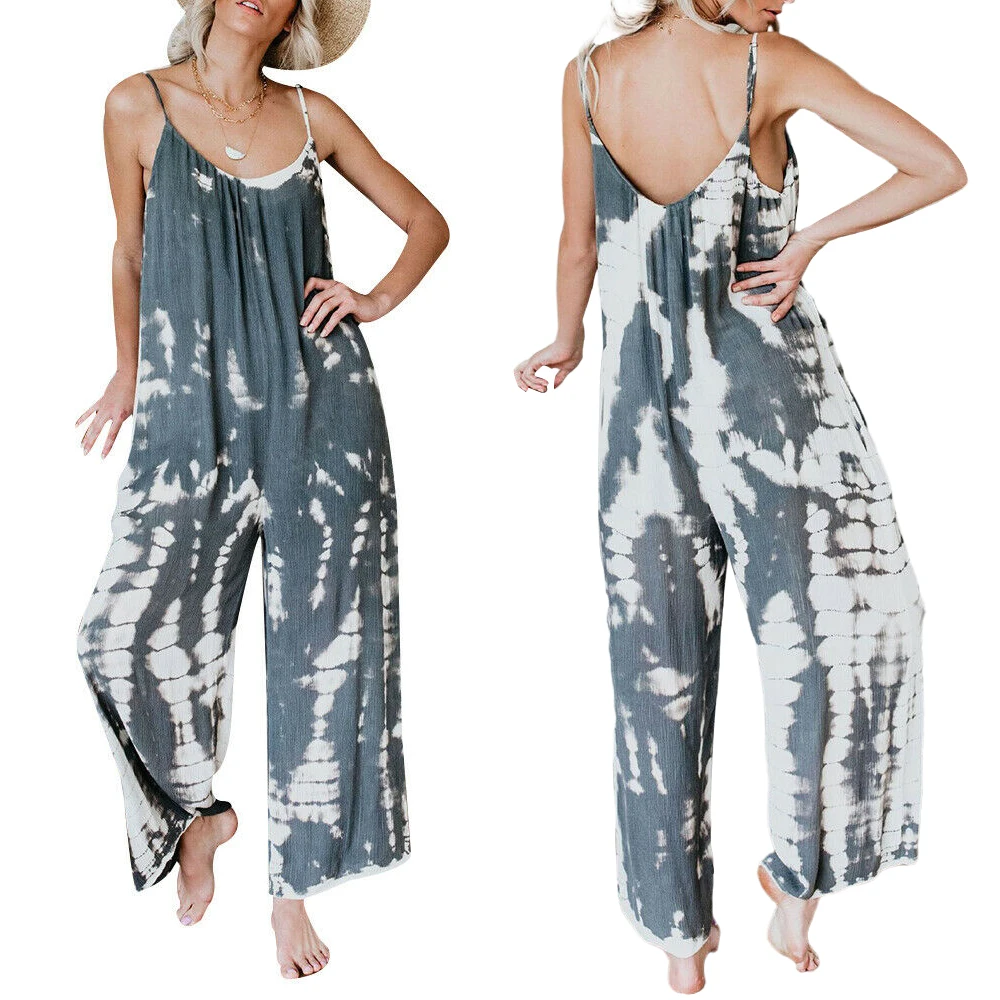 Женский комбинезон без рукавов наряд в стиле пэчворк свободное модное боди на