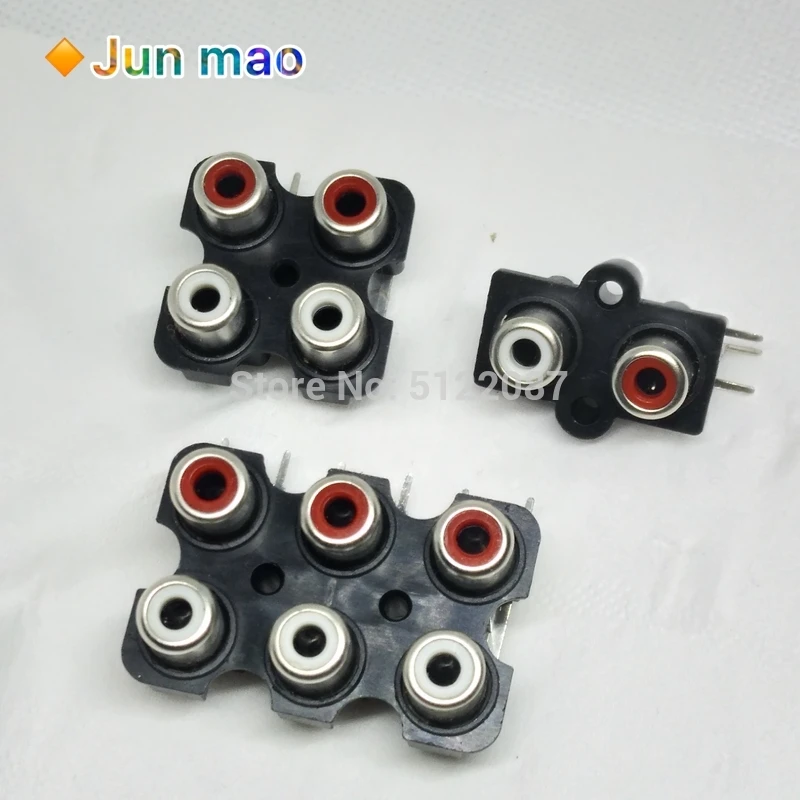 5 шт. 2/4/6 hole RCA мама стерео аудио разъем AV вход Разъем Lotus разрядное устройство