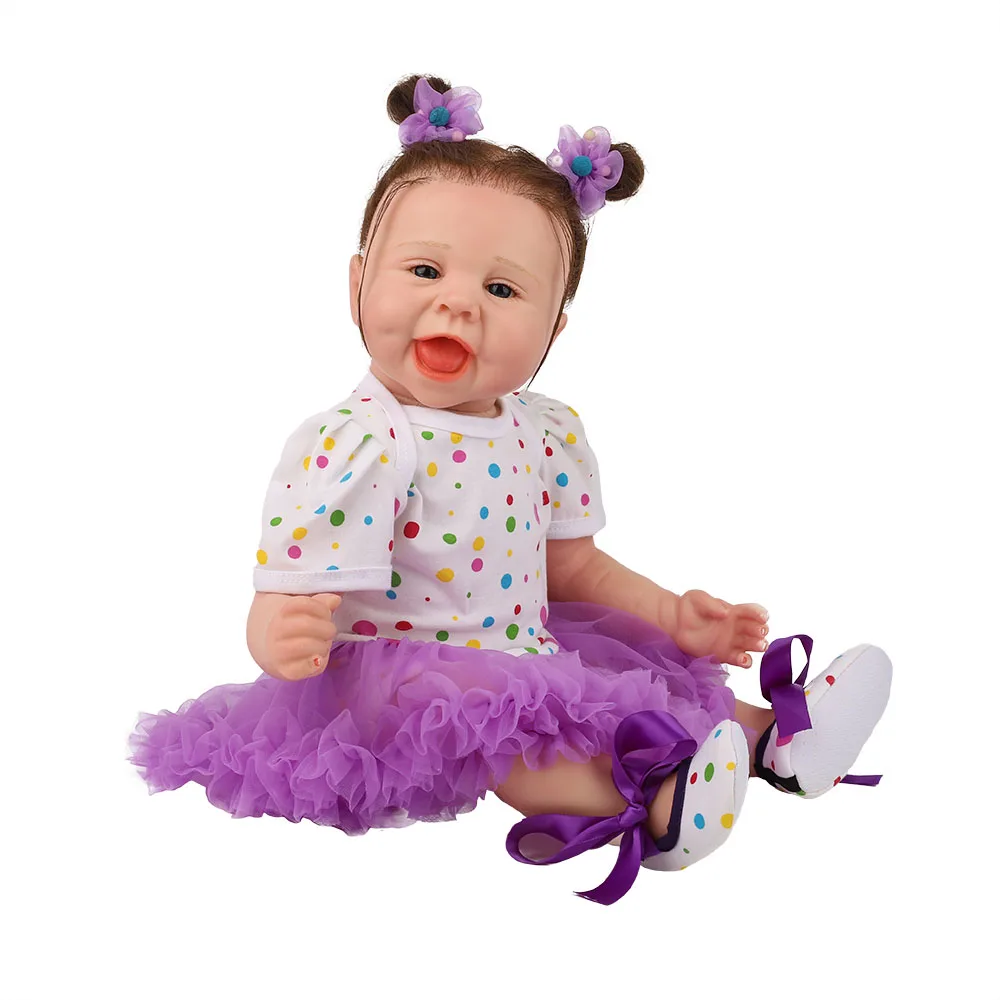 Ручная работа Bebe Reborn Baby Doll Мягкая силиконовая Ткань куклы для тела прекрасный