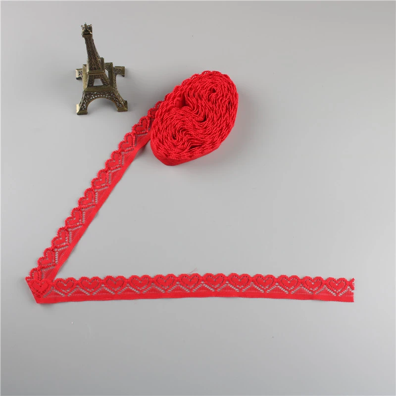 Красивая эластичная кружевная лента 10 ярдов/партия ширина 18 мм ткань ремесла