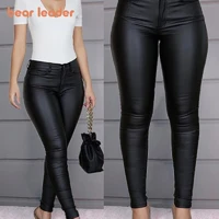 bear leader maternity women leather pants new fashion spring ladies casual skinny capris woman autumn tight plus sizes clothes