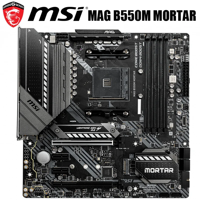 Verkaufen MSI MAG B550M MÖRTEL Motherboard Buchse AM4 AMD B550 DDR4 128GB 3rd Gen AMD Ryzen™Original Desktop MSI B550 Mainboard AM4 B550