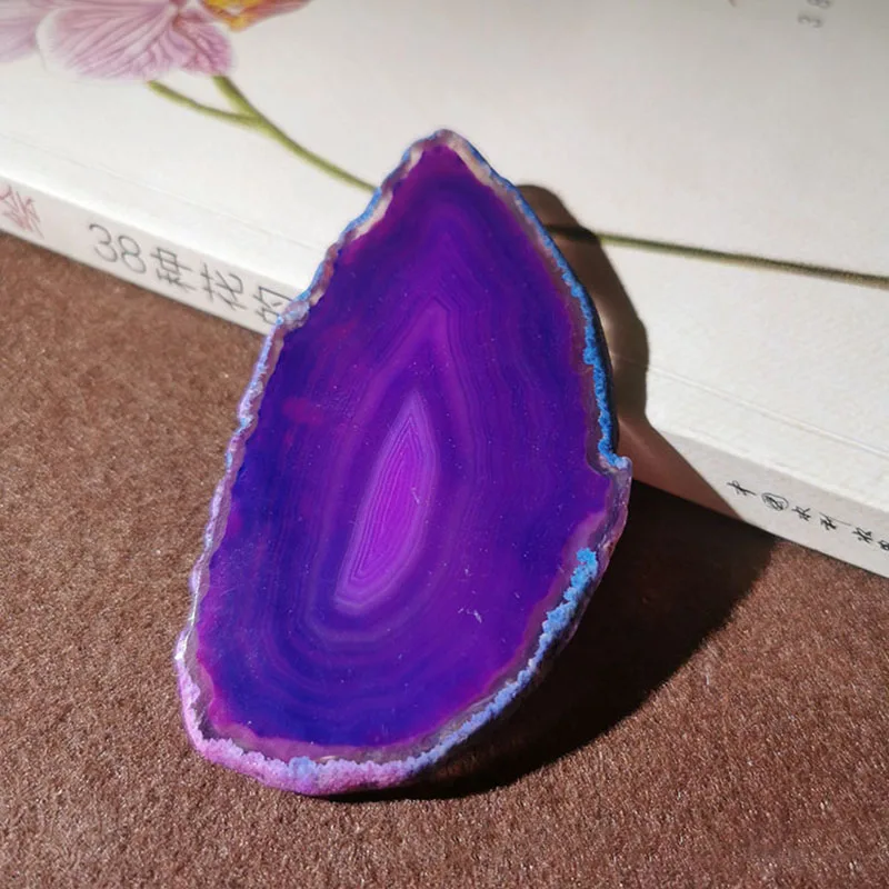 10pcs original real agate crystal stone slice for diy pendant cell phone holder stand bracket with irregular shape stone free global shipping