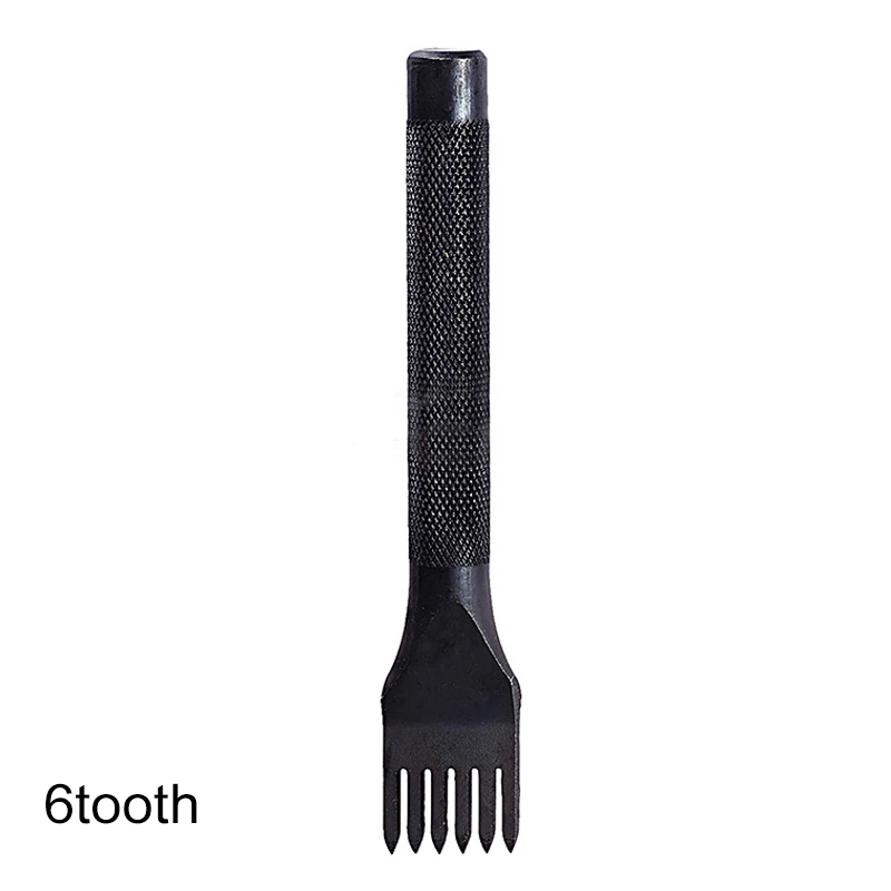 3mm 6tooth Аксессуары для кожаного ремня, кожаные Дыроколы, металлические, 3 мм/4 мм, ручная работа, портативные, для шитья, Дыроколы, товары для дома, наборы для шитья - Цвет: 3mm 6tooth