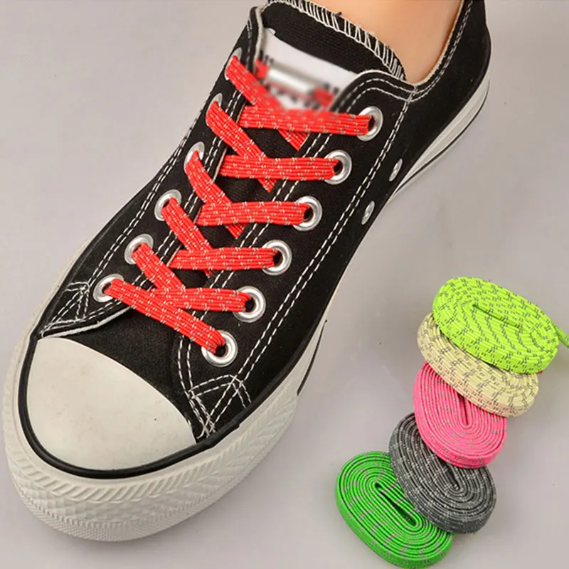 

Elastic Locking Shoes Laces Shoe Accessories Flat Classic Shoe Tie Wear-resistant Sport Shoes Rope Reflective No Tie Shoelaces