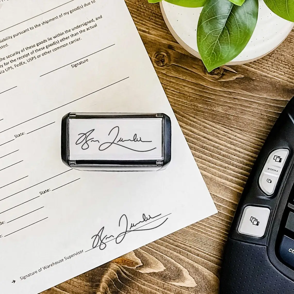 Sello de firma personalizado, sello de firma autoentintado, sello de nombre personalizado, carga tu firma-0