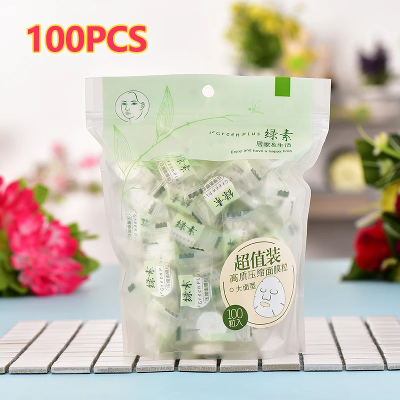 100 шт большой размер сжатая маска для лица одноразовая сделай сам портативная