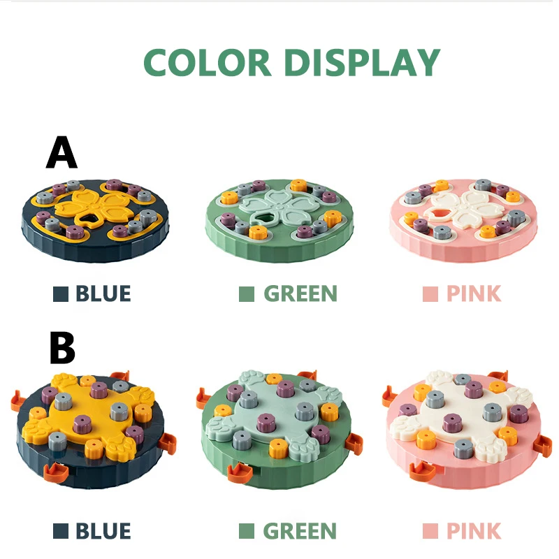 Игрушки-головоломки для собак поворотный круг медленная кормушка обучающая