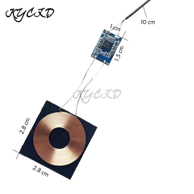 mini wireless charger module receiver pcba circuit coil board 3w qi standard power bank charging for iphone xiaomi huawei free global shipping