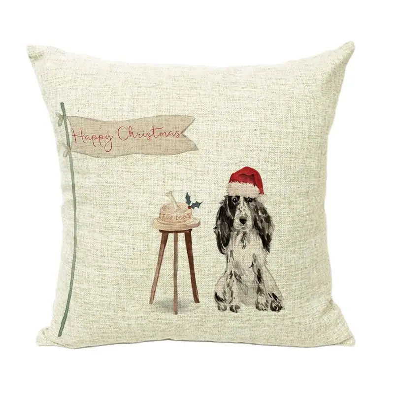 Минималистичный простой стиль наволочка для подушки с изображением бульдога