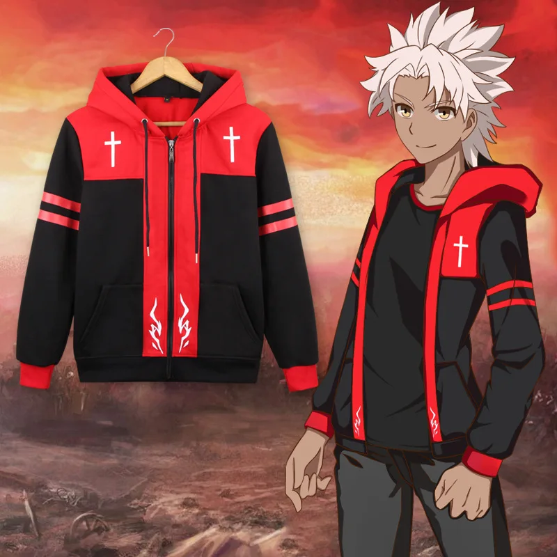 Аниме толстовки Fate/Grand Order FGO Amakusa Shirou Tokisada топ с капюшоном Пальто Косплей Свитшот