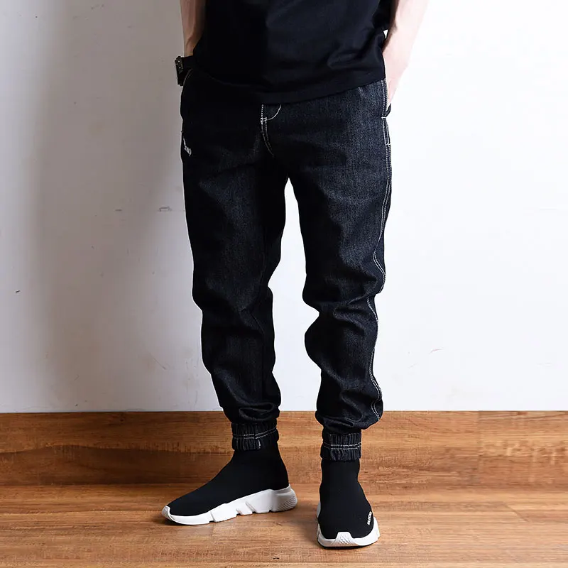 Japanese Style Fashion Men Jeans High Quality Vintage Designer Harem Cargo Pants Loose Fit Streetwear Hip Hop Joggers | Мужская одежда