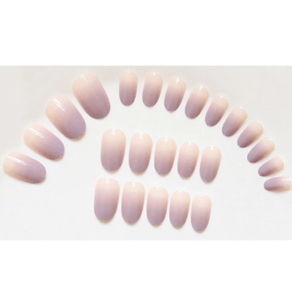 2 высокое качество Очаровательные искусственные ногти телесный фиолетовый