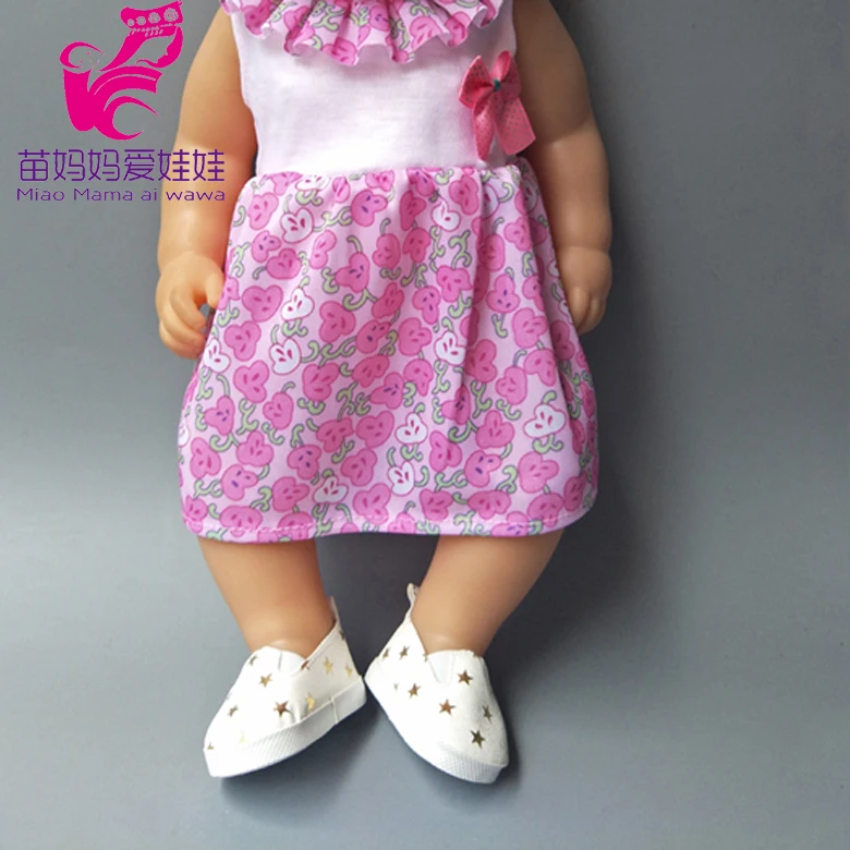 

Doll Clothes Fits for 38cm Baby New Born Baby 16" Doll Flower Dress Suit Baby Girl Birthday Present