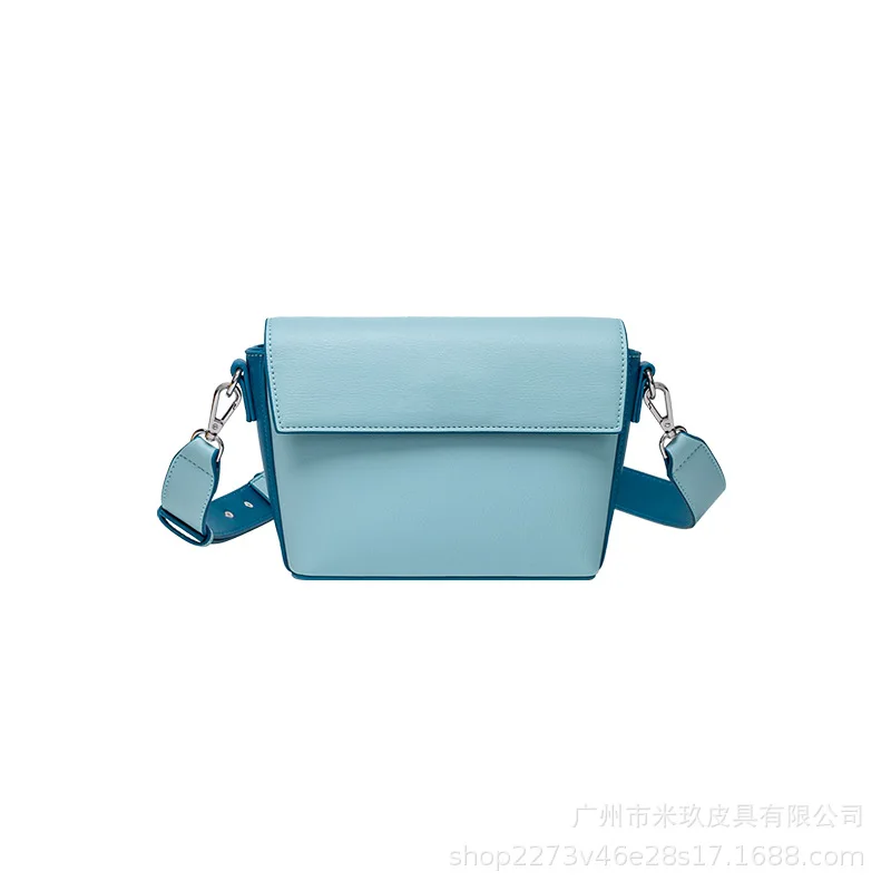 Новая женская модная маленькая квадратная сумка простая Кроссбоди с широкими