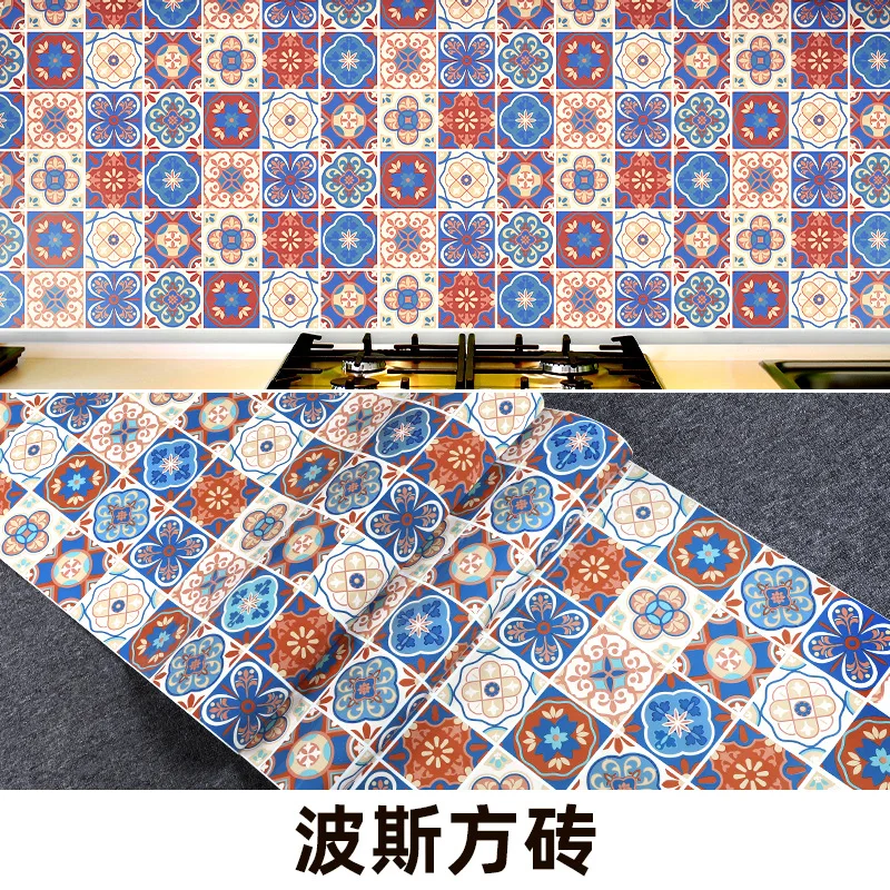 

Oil and Waterproof Kitchen Sticker Transparent Oilproof Cartoon Sticker High Temperature Oil Stained Tile Wall Sticker