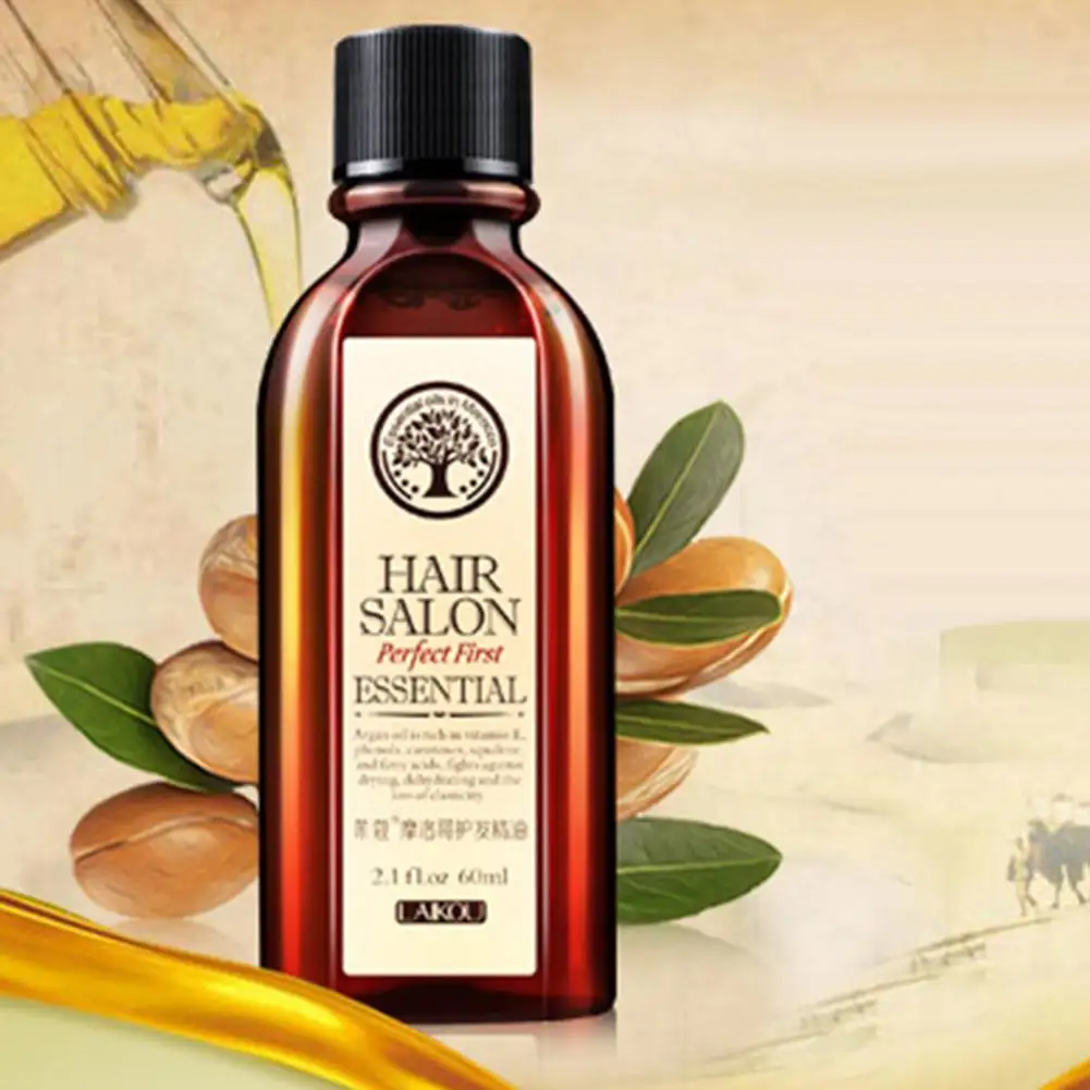 60 мл Аргана питательная травяная жидкость для роста волос против выпадения
