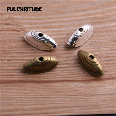 two color Pulchrode 16 шт 8*8*20 мм два цвета сосуд полые овальные DIY разделенные ювелирные аксессуары Подвески для изготовления ювелирных изделий - Окраска металла: two color