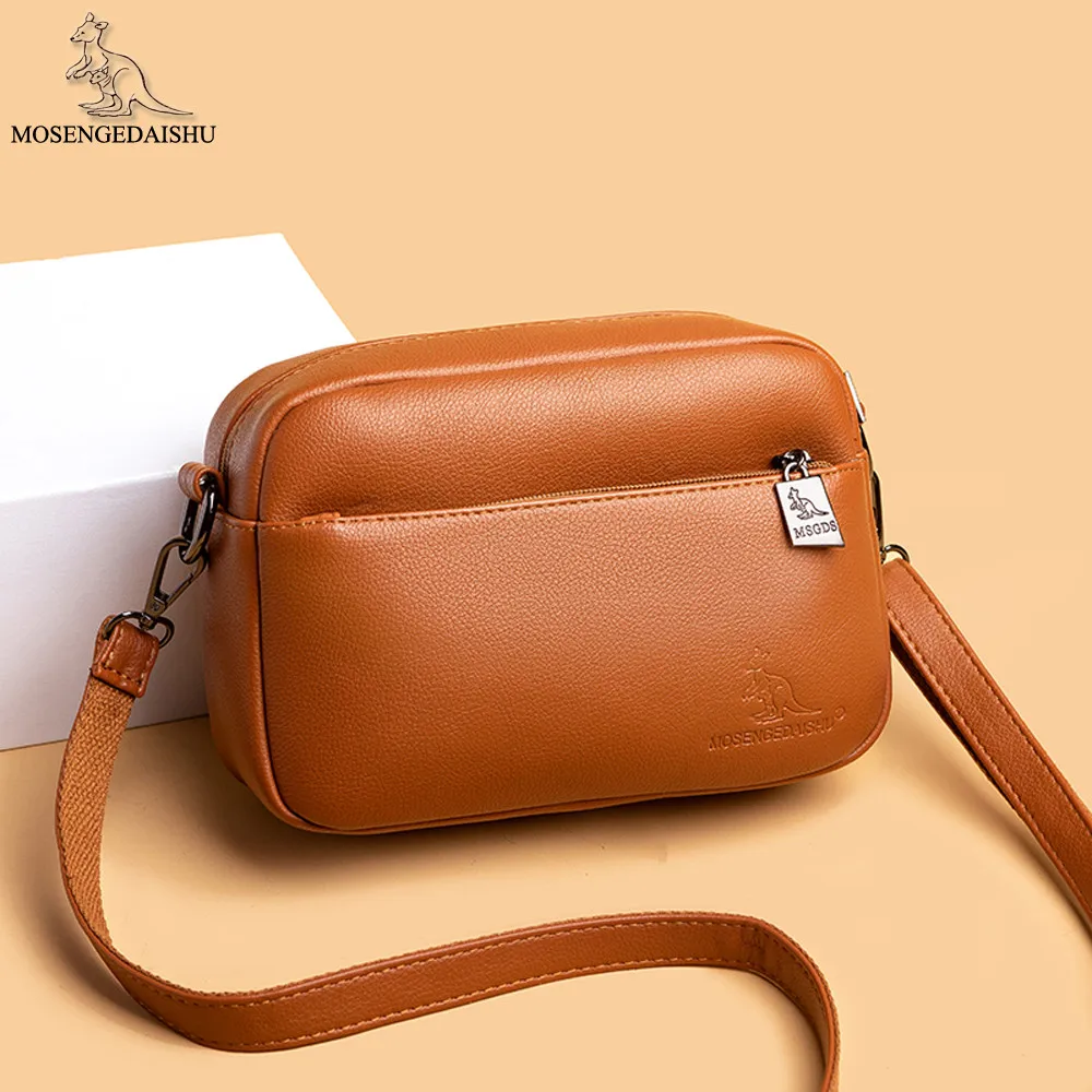

Soild Color Designer Ladies Shoulder Bag High Quality PU Leather Women Messenger Bags 2021 Fashion Women's Travel Bag Bolso Sac