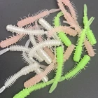 20 шт. * 0,4 г4 см корень для рыбалки японская рыболовная Мягкая приманка в виде червя бас Щука Swimbait джиг голова дождевой червь приманка Pesca джиг форель Rockfish