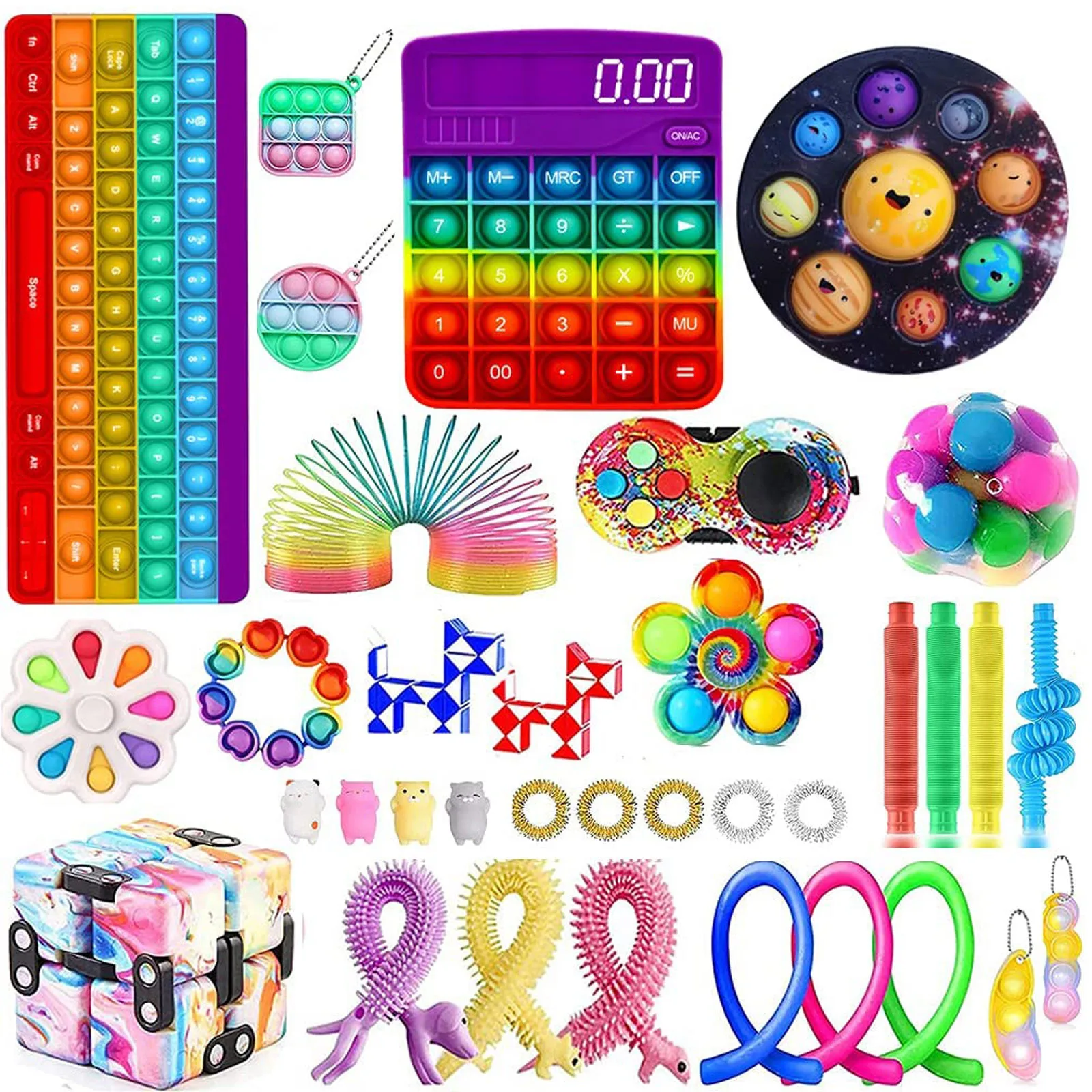 

14/15/33pcs Fidget Toys Sensory Toy Set Anti stress Toys Stress Relief Toys Set Simpl Dimmer Antistress Toys For Children Adults