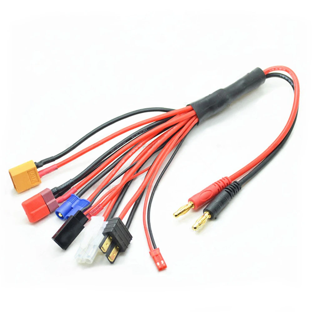 

Charging Cable Adapter T Plug Male for Tamiya to TRX XT60 4.0 Banana Head Balance Wire