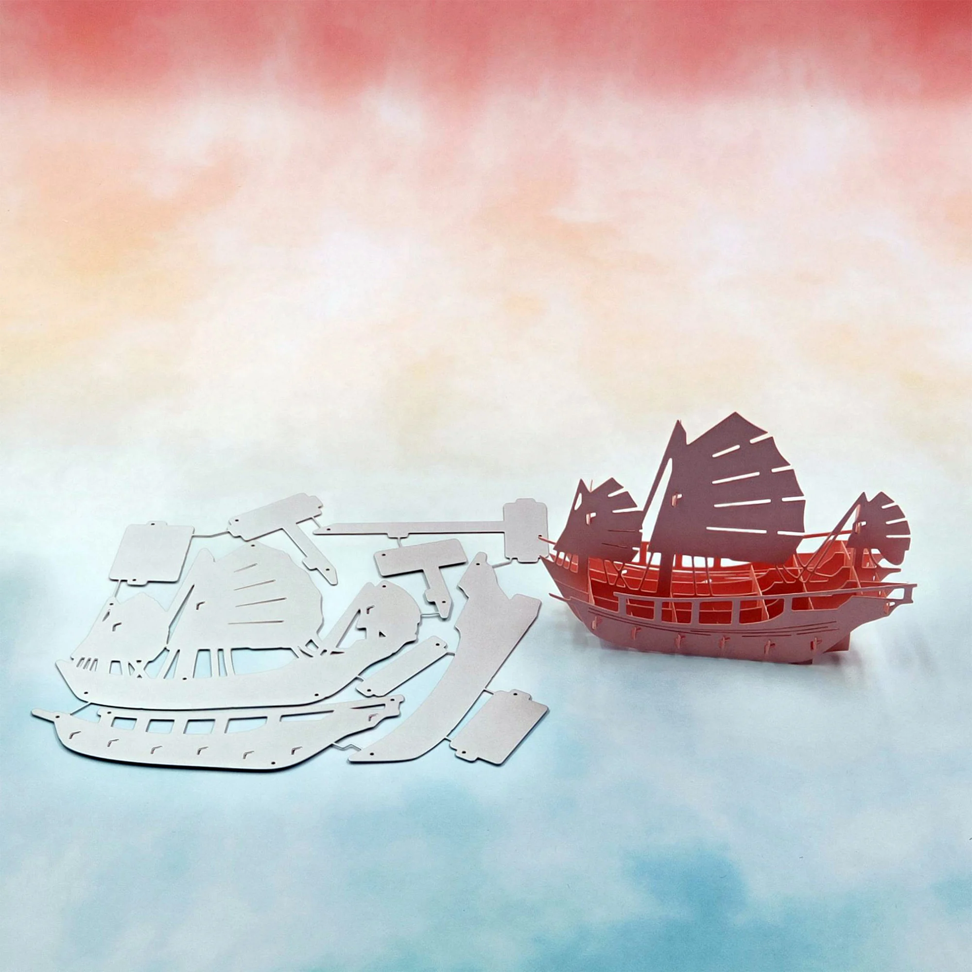 3D DIY Sailboat металлические режущие штампы для изготовление скрапбукинга тиснение Плашки для парусной лодки