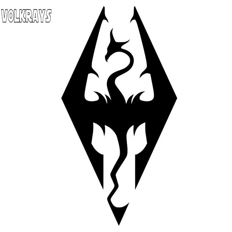 Volkrays индивидуальная Автомобильная наклейка Skyrim Стиль Искусство Дракон