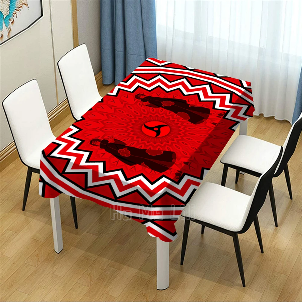

Cartoon Character Psychedelic Patten Design Tablecloth For Picnic Kitchen Dinner Table Decor