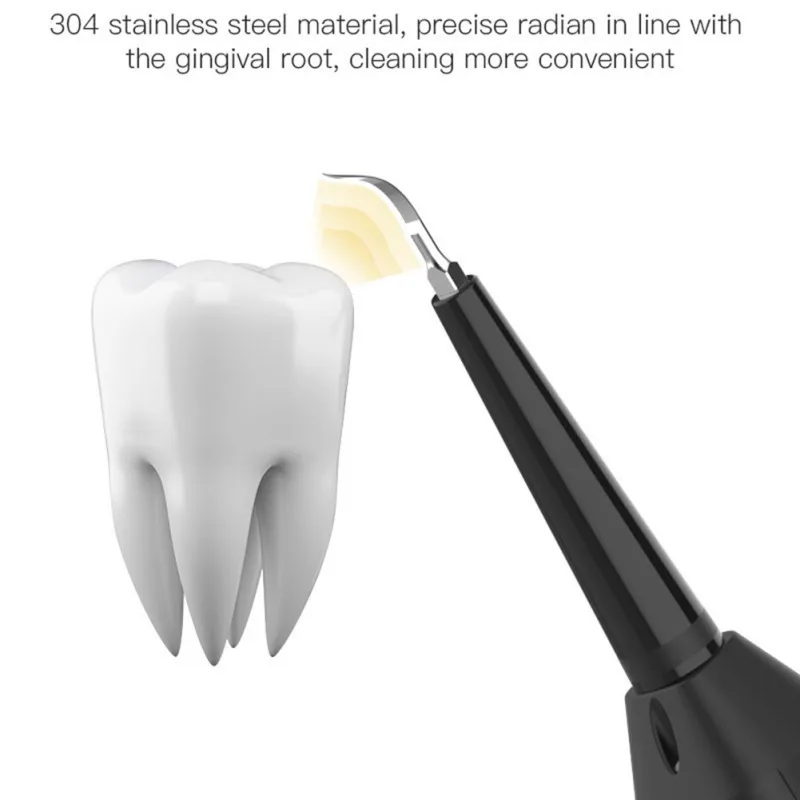 

USB Recharge Electric Dental Vibration Scaler Sonic Cleaner Calculus Tartar Remover Teeth Cleaning Tool