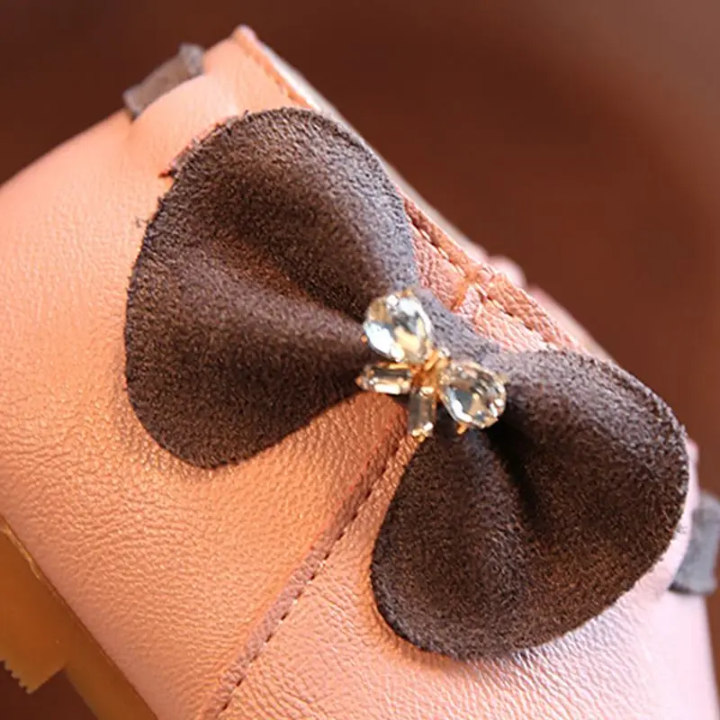 KEYITODO/детская кожаная обувь тонкие туфли для девочек красная бабочка мягкая